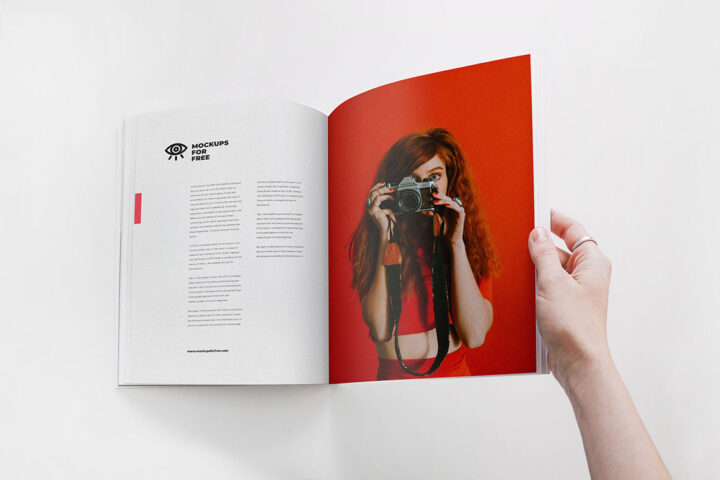Open Magazine – Free Mockup