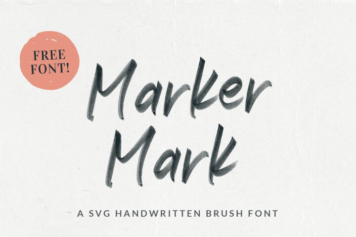 Marker Mark – Free SVG Font