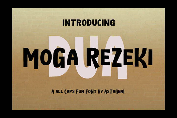 Moga Rezeki Dua – Free Font
