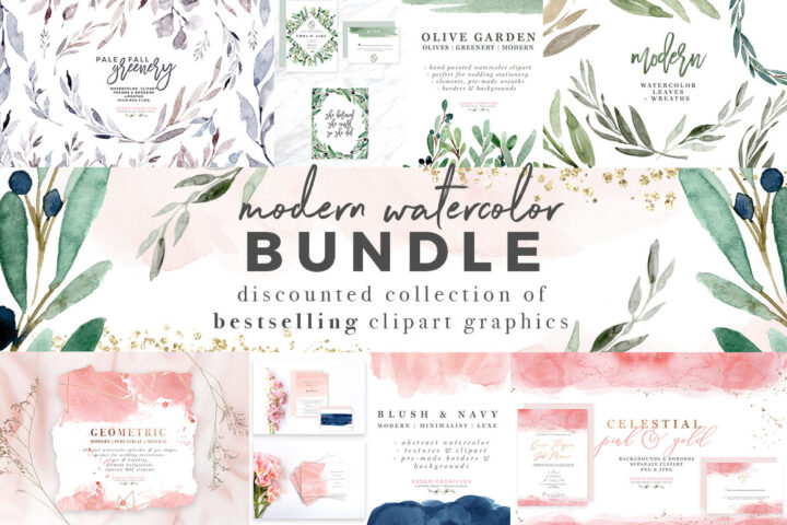 Modern Watercolor Bundle