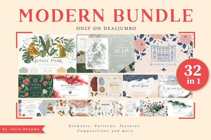 Modern Bundle – 32 Illustration Sets