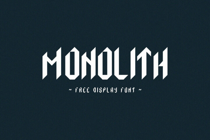 Monolith – Free Font