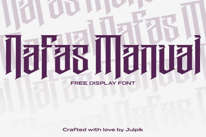 Nafas Manual – Free Font
