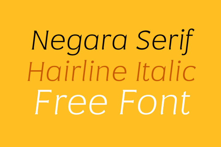 Negara Serif Hairline – Free Font