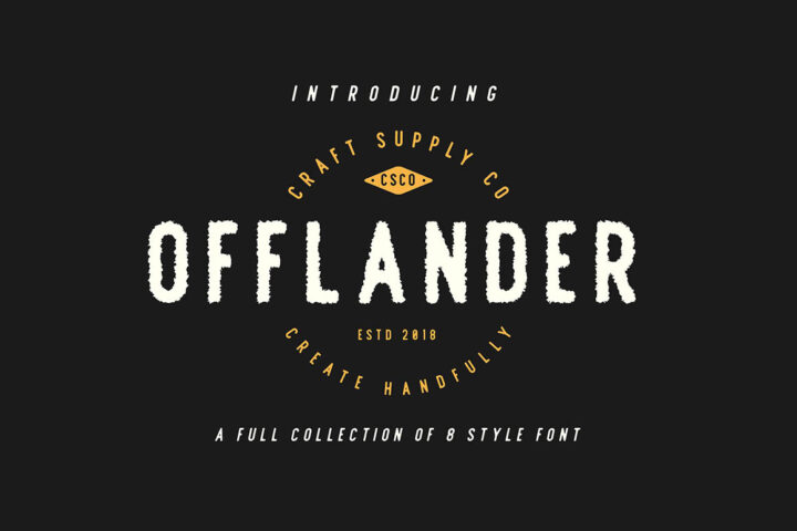 Offlander Rough – Free Font