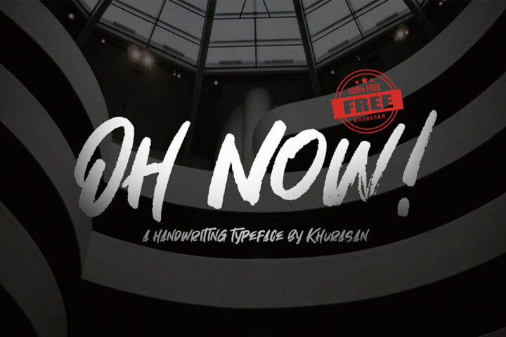 Oh Now – Free Font