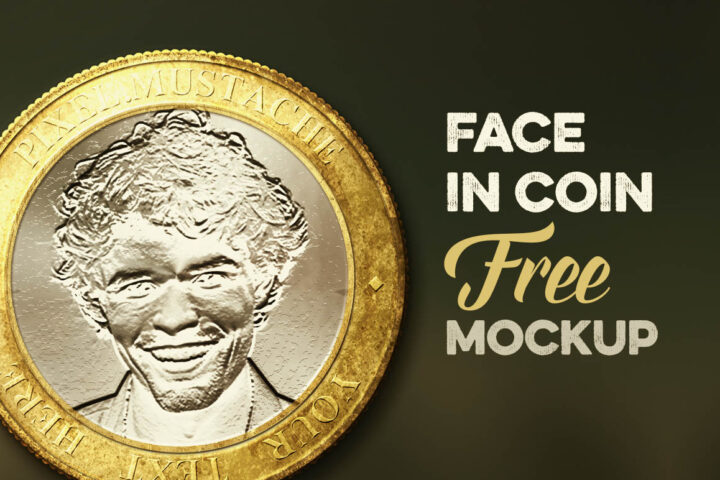 Face in Coin – Free Mock-up