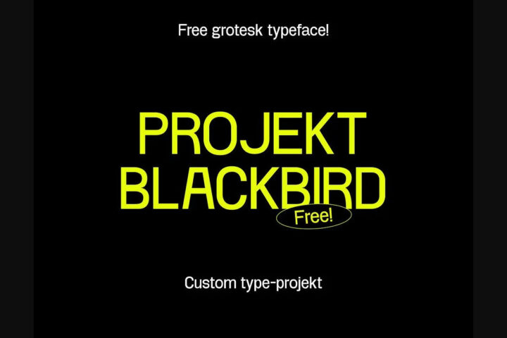 Projekt Blackbird – Free Font