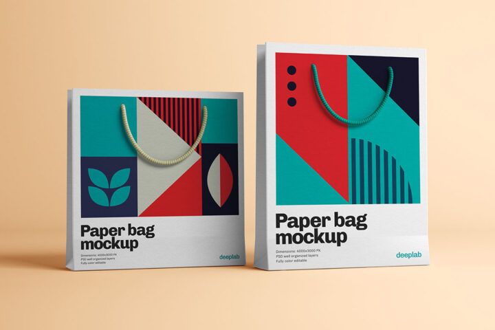 Paper Shopping Bag – Free Mockup