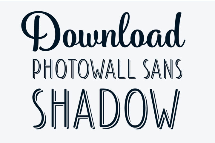 PhotoWall Sans Shadow – Free Font