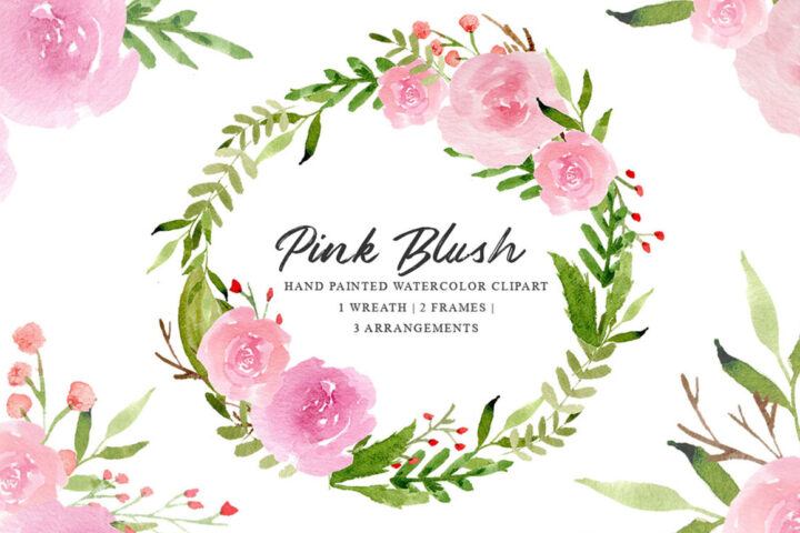 Pink Blush Watercolor Set