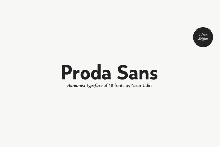 Proda Sans – Free Font