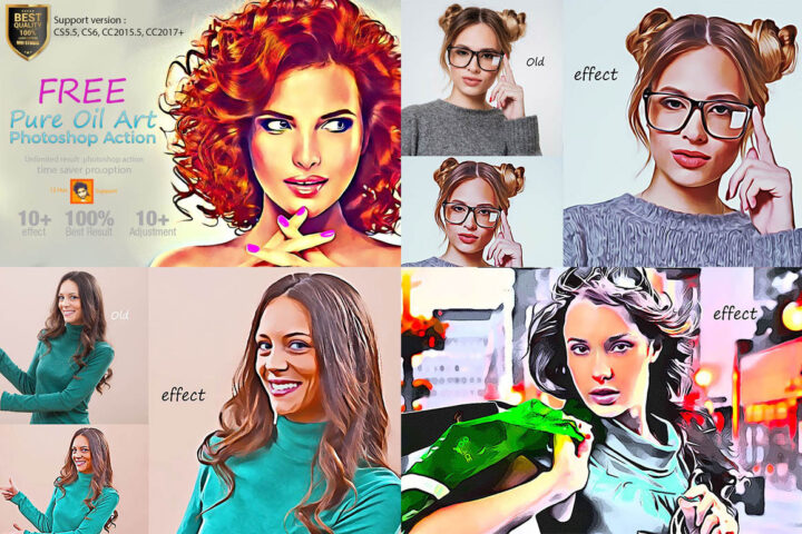 Pure Oil Art – Free PSD Action