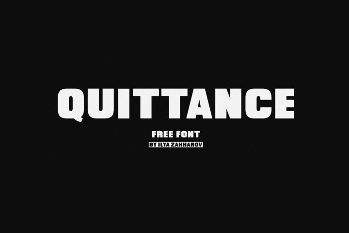 Quittance – Free Font
