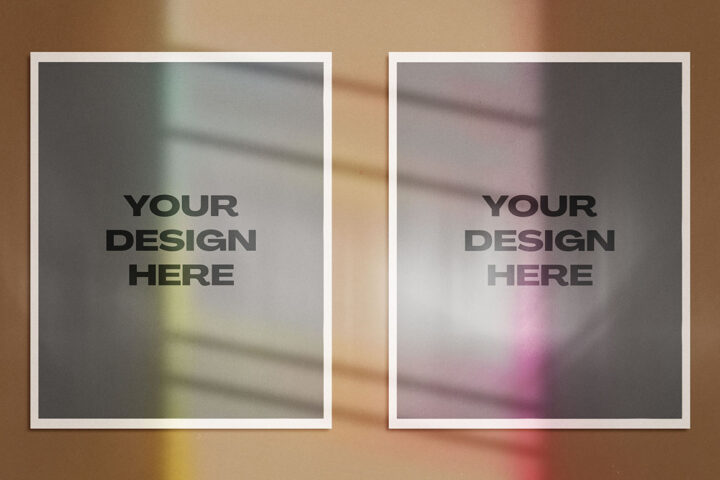 Realistic Posters – Free Mockup