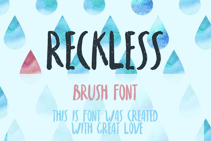 Reckless – Free Brush Font