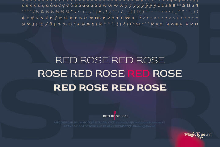 Red Rose – Free Font Family