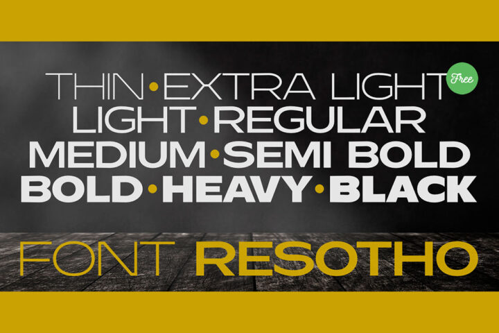 Resotho ExtraLight – Free Font