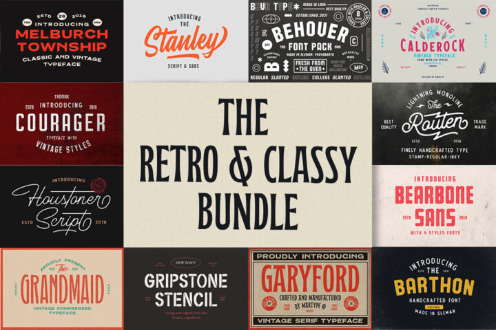 Retro & Classy Display Fonts
