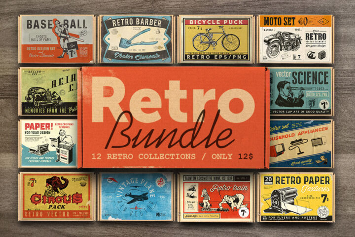 Retro Graphics Bundle