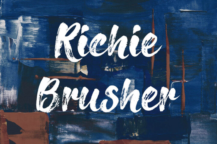 Richie Brusher – Free Font