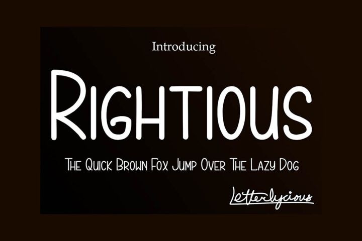 Rightious – Free Font