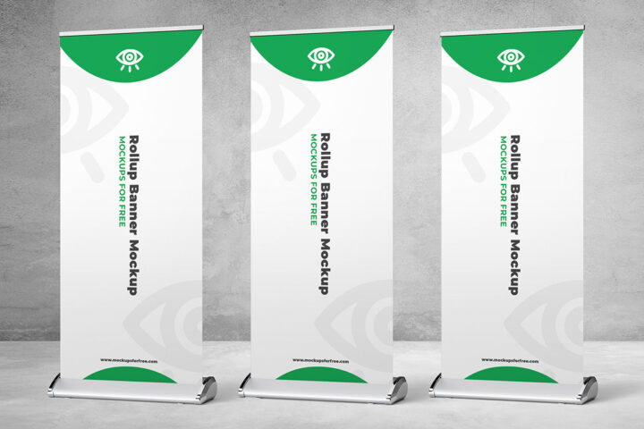 Roll-up Banner – Free Mockup