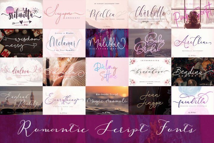 Romantic Script Fonts