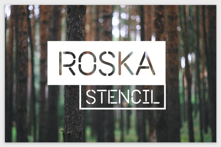 Roska Stencil – Free Font