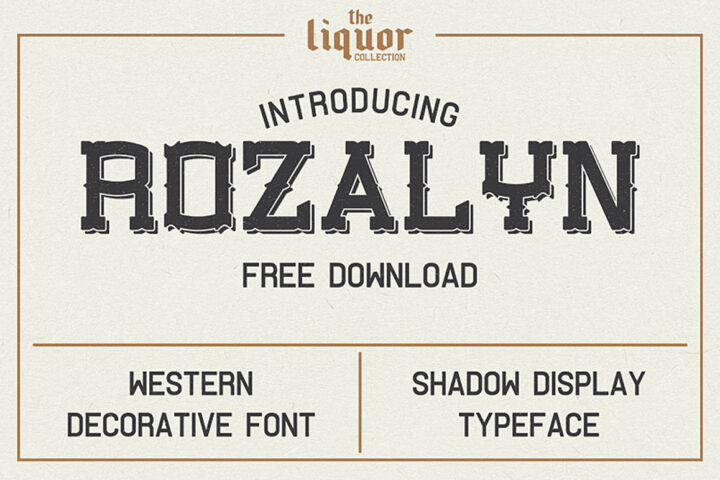 Rozalyn Shadow – Free Font