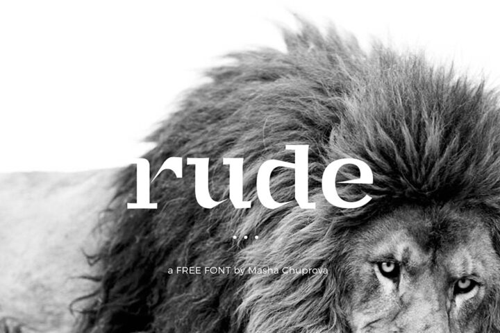 Rude – Free Display Font