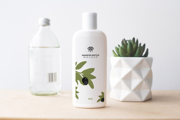 Shampoo Bottle – Free Mockup