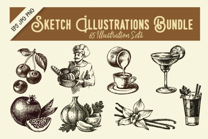 Sketch Illustrations Bundle