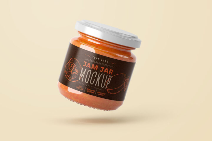 Small Jam Jar – Free Mockup