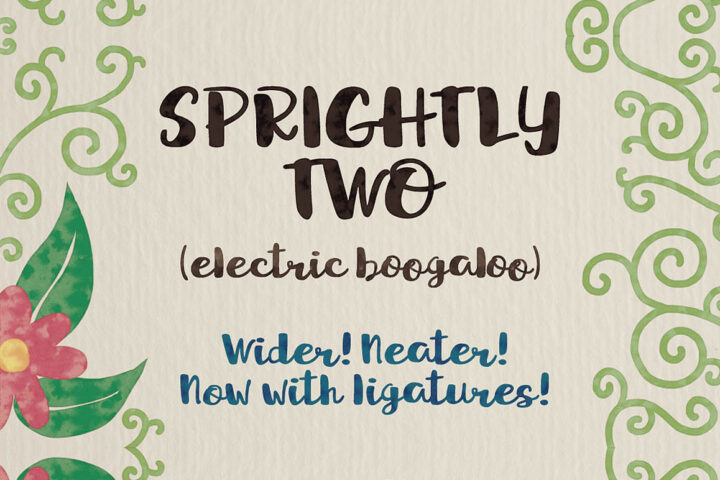 Sprightly Two – Free Brush Font