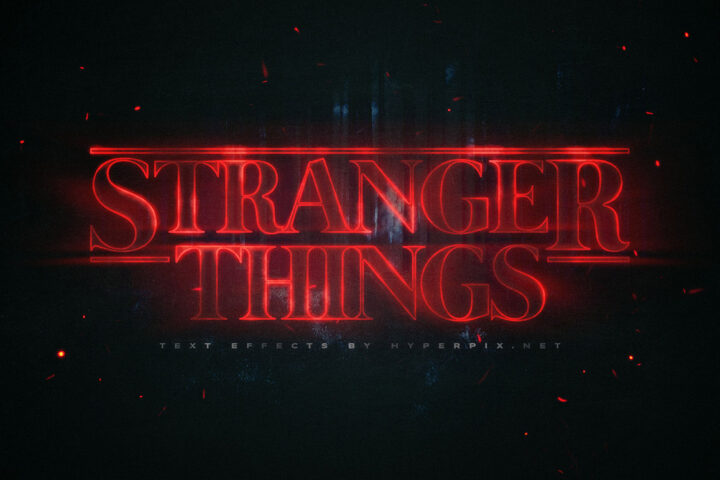 Stranger Things – Free Text Effect