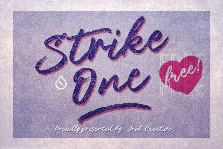 Strike One Script – Free Font