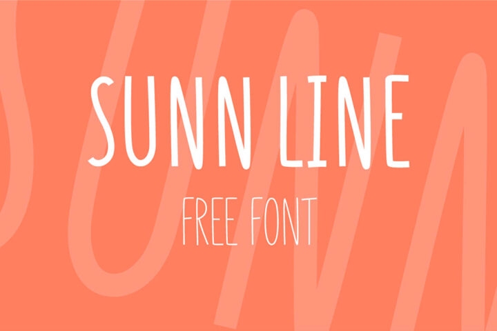 Sunn Line – Free Font