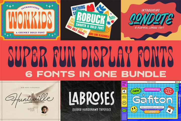 Super Funny Display Fonts