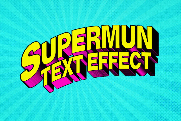 Superhero Comics – Free 3D Text Effect