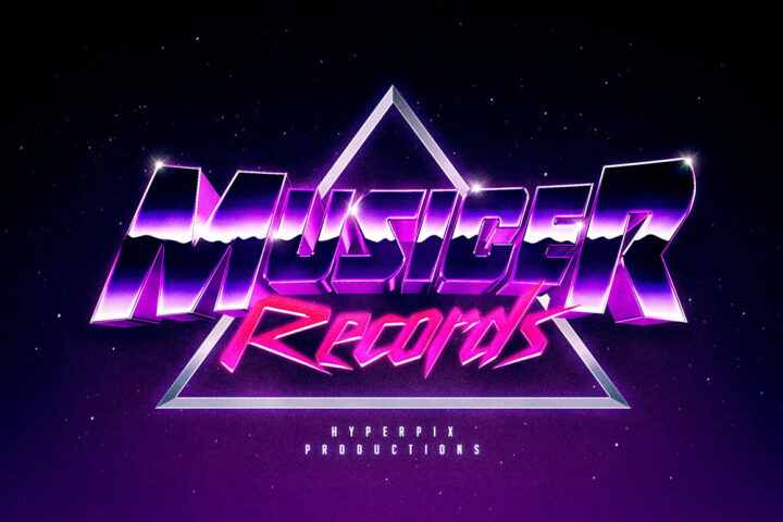 Synthwave 80s – Free Text Effect