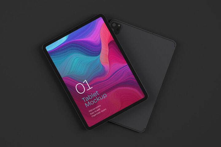 Dark iPad Pro Tablet – Free Mockup