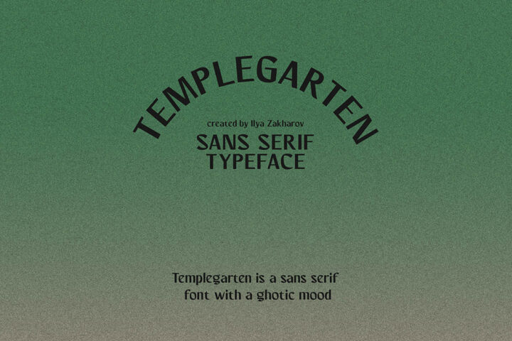 Templegarten Sans – Free Font