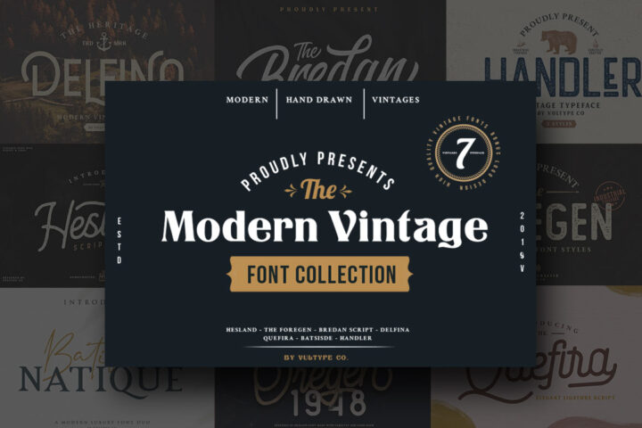The Modern & Vintage Font Collection