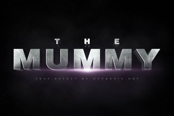 The Mummy – Free 3D Text Effect