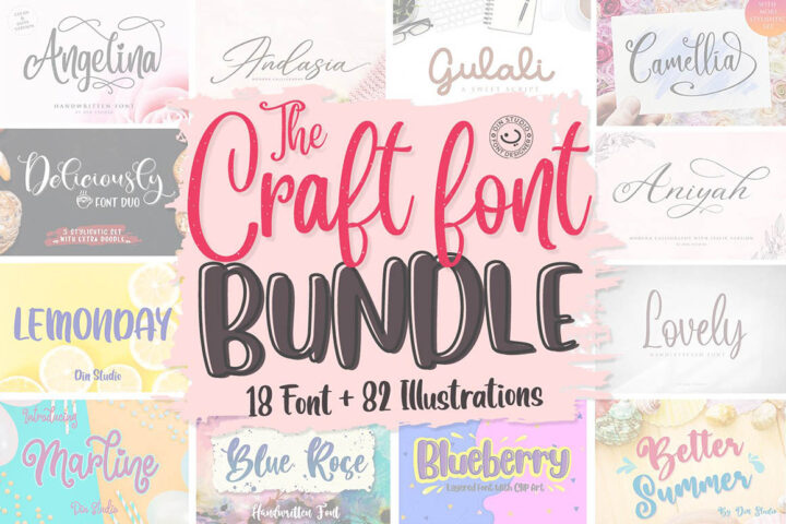 The Craft Font Bundle