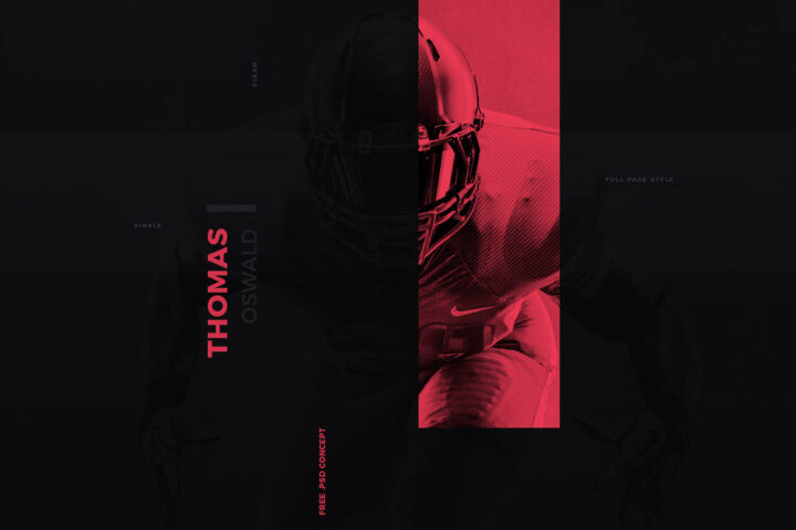 Thomas Oswald Free PSD Template