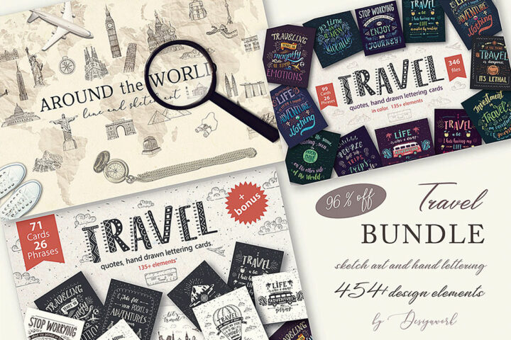 Travel Illustrations Bundle