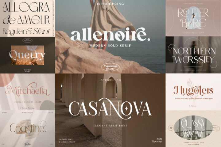 Trendy & Modern Display Fonts