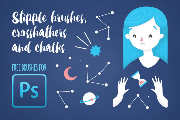 Free Stipple Hatch Chalk Brushes